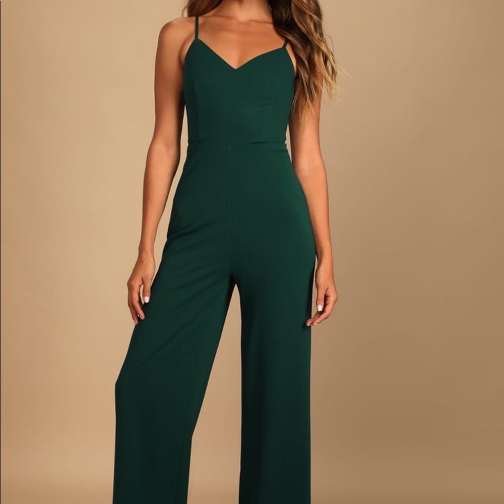 Dark Green Jumpsuit